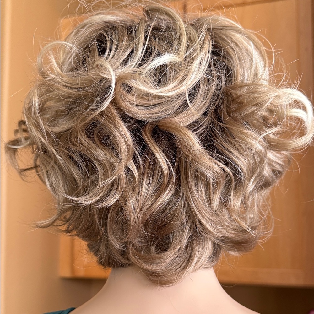 Alan Eaton Envy Voluminous Curly Kenya Wig in Sparkling Champagne - Picture 4 of 9